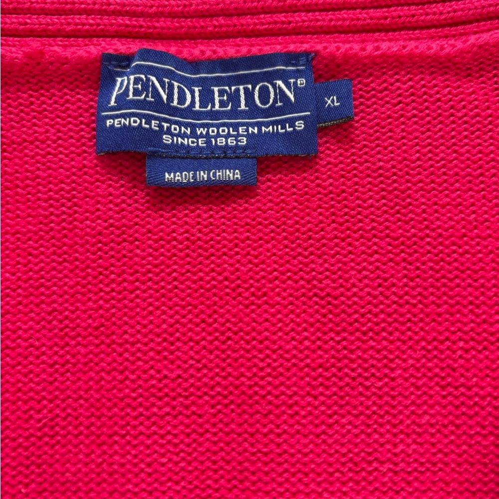Pendleton Long Button Front Cardigan With Pockets… - image 4